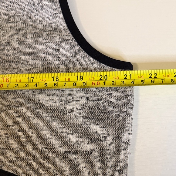 Wooly Bully Wear Gray Vest with Black Fur Accent - Picture 6 of 9